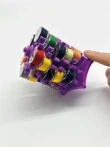 6-Tier Sewing Thread Spool Holder, Rotary Sewing Machine Bobbin Tower, Compact & Elegant Design, Holds Multiple Bobbins, Soft & Easy To Access - Perfect For Craft Room And Sewing Projects - Excellent Gift For Crafters