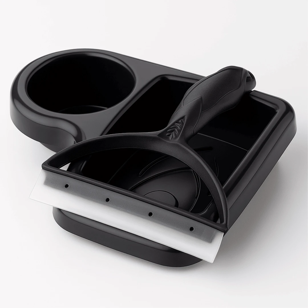 Detergent Holder With Sink Squeegee With Space To Put Sponge And Soap - 黑色 - 查看 1