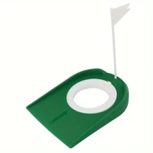 Golf Hole Cup, Indoor & Outdoor Golf Putter Training Device, Putting Green Practice Tool, Removable Inner Ring For Flexible 2-Mode Use, Green & Black, Golf Accessories, Golf Training Supplies, Indoor Sports, Outdoor Sports, Improve Your Golf Skills! Suitable For Golf Gifts, Sports Gifts, Sports Accessories, Men's Gifts, Golf Supplies, Fitness Accessories, Small Business Items, Camping, Club Supplies, Lawn Games.