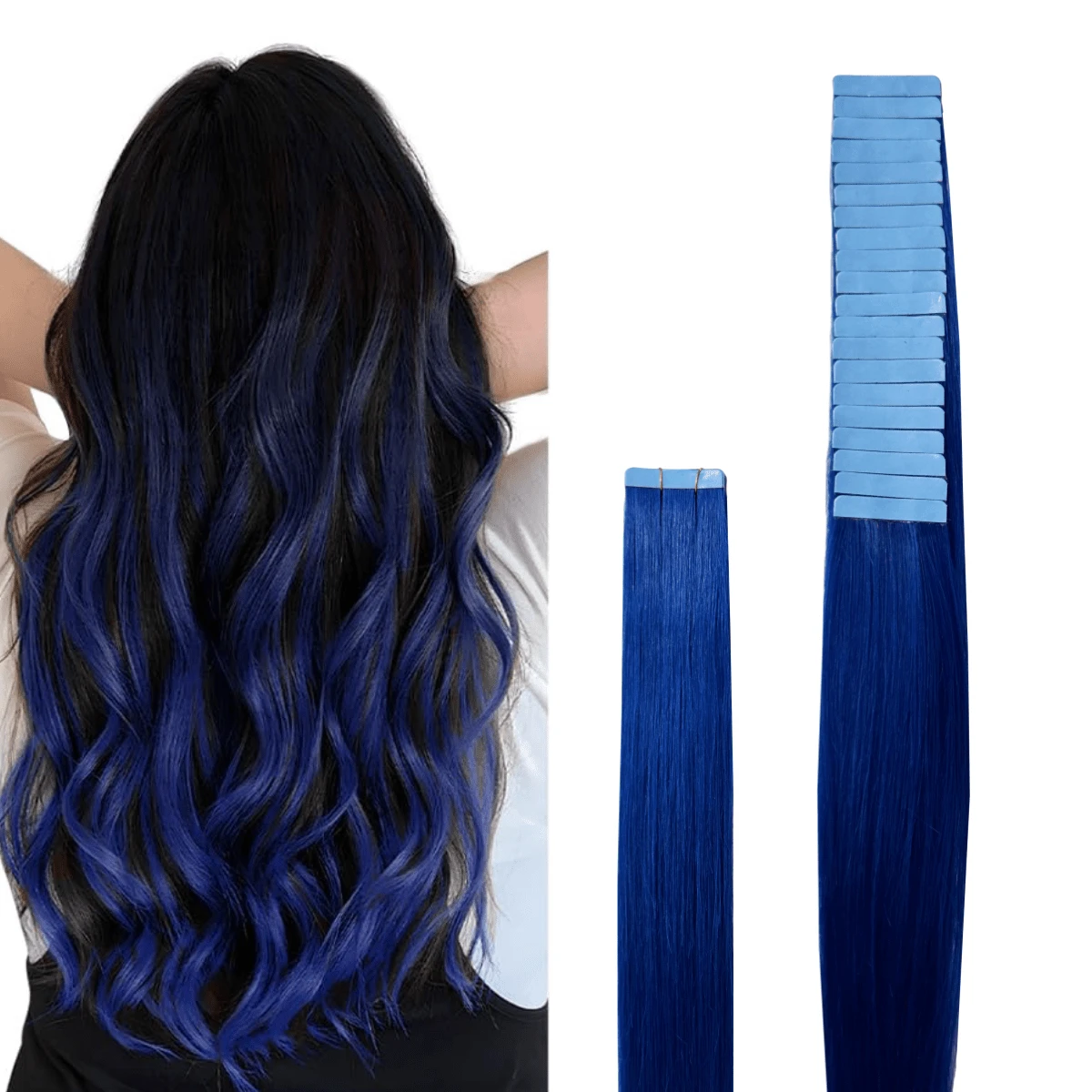 20 lọn/gói, 30g tóc nối Remy tự nhiên, dán vô hình, thẳng, phù hợp với mọi người, dài từ 10-24 inch.