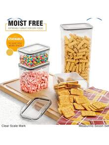 MEFENY Food Storage Boxes & Buckets & Bins - Transparent - View 12