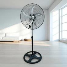 Ventilador Industrial 3 en 1 18" | De Piso, De Pared y De Pedestal | Potente y Ajustable | 5 Aspas - Tipo de Enchufe A USA (110-127V) - Ver 2