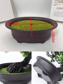 1pc 45cm/17.72in Elegant Artificial Pine Bonsai Tree Tabletop Bonsai, Low-Maintenance & Lifelike, Perfect Gift For Plant Lovers,Ideal For Small Spaces,For Home Office Desk Deco