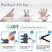 Upgraded Finger Straightening Set – 4 Trigger Finger Braces With 3 Adjustable Straps, Providing Comprehensive Finger Care - 4PCS - View 4
