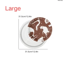 硅胶树脂模具托盘 - 三种尺寸（大/中/小），适用于水泥和混凝土，可用于制作首饰碟、花盆底座、DIY工艺品和家居装饰。 - 白色 - 查看 9