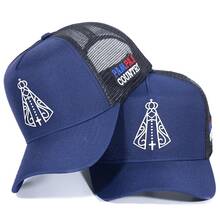 Pampas Country Men's Women's Trucker Hat White Our Lady Of Aparecida Country Launch - Màu xanh lam - Xem 1