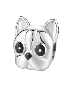 1 pieza Encantadora y de moda Charm Bead de la serie de cachorros para mascotas, apta para pulseras y brazaletes de mujer, manualidades de joyería DIY y combinación con atuendos diarios, decoración de joyería para niñas