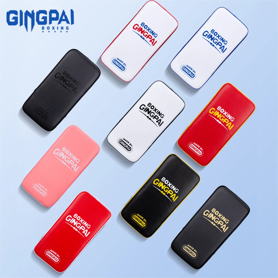 GINGPAI Youth Boxing Punching Kicking Pads, Muay Thai Leg Targets, Taekwondo Kick Pads, MMA Training Equipment, Home Sparring Reaction Leg Shields