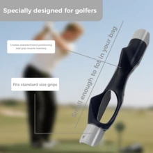 [Christmas And Thanksgiving Day]SKLZ Golf Grip Trainer - Enhance Grip Strength, Precision, And Swing Technique For Superior Golf Performance, Ideal For All Levels Of Play - 灰色 - 查看 8