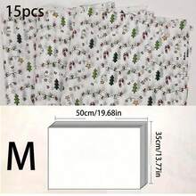 15/30 Sheets, Christmas Light Pattern Thin Paper, Christmas Tree, Candy, Stars Hand Wrapping Paper, Easy-To-Protect Items, Gift Box Filling, Party Decorations - Christmas Style Design, Durable Packaging, Holiday Packaging, Festive Decoration Christmas Christmas Decorations Christmas Pajamas Christmas Gifts Christmas Decor - Multicolor - View 16