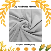 1pc Soft Plush Fabric Material, Suitable For Thanksgiving Decoration, DIY Handmade Home Textile, Applicable To Flannel - Multicolor - View 8