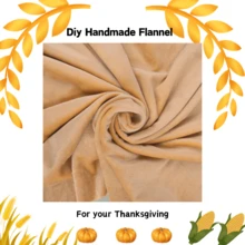 1pc Soft Plush Fabric Material, Suitable For Thanksgiving Decoration, DIY Handmade Home Textile, Applicable To Flannel - Multicolor - View 10
