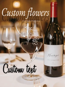 Customized Flowers + Text