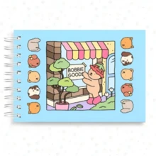 BG Coloring Book Hardcover 50 Pages - Thick Paper - Blue - View 2