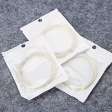 6pcs/Set White Nylon Classical Guitar Strings, Enhanced Acoustic Guitar Sound! Nylon Strings For Acoustic Guitar, Guitar Accessories, Musical Instrument Accessories, Folk Guitar Set, Bright And Vibrant Tone, Improve Performance - Multicolor - View 7
