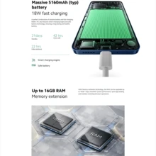 Xiaomi 小米 Redmi 14C 6.88 英寸护眼大屏，120Hz 高清显示屏，5000 万像素 AI 双摄，1300 万像素高清主摄，5160mAh 大电池，侧边指纹解锁，不支持 NFC，不含充电器，亚洲版本 + OTA 更新 - 複色 - 查看 5