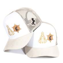 Our Lady Of Aparecida Country Trucker Cap, Men's And Women's, Adjustable Size - White - View 1
