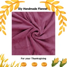 1pc Soft Plush Fabric Material, Suitable For Thanksgiving Decoration, DIY Handmade Home Textile, Applicable To Flannel - Multicolor - View 22