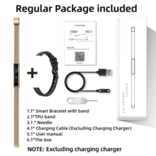 LIFEBEE 时尚智能手环，双频无线 5.3 健身追踪器，多种运动模式，遥控相机，来电提醒，女士多功能健身手环