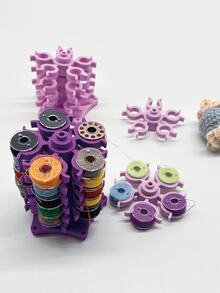 6-Tier Sewing Thread Spool Holder, Rotary Sewing Machine Bobbin Tower, Compact & Elegant Design, Holds Multiple Bobbins, Soft & Easy To Access - Perfect For Craft Room And Sewing Projects - Excellent Gift For Crafters