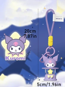 卡通人物油灯夜灯钥匙扣，可爱卡通人物造型，带LED灯功能，是家居装饰、床头灯、儿童房、户外露营、派对礼物、儿童及动漫爱好者生日礼物的完美之选。配有便携腕带和登山扣，做工精细，电池供电，为您的空间增添一抹可爱气息。 - 彩色 - 查看 3