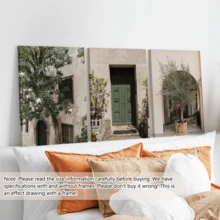 Bộ 3 tranh phong cảnh thành phố Ý tối giản hiện đại - Tranh nghệ thuật treo tường đương đại, cây ô liu xanh, tranh du lịch, kiến trúc châu Âu với cây cối, chủ đề thiên nhiên, tranh mùa hè, có hoặc không khung, trang trí phòng, trang trí nhà cửa, trang trí ký túc xá sinh viên, khách sạn, nhà ở, phòng khách, phòng ngủ, phòng tắm và văn phòng. Quà tặng trang trí tường - Nhiều màu - Xem 11