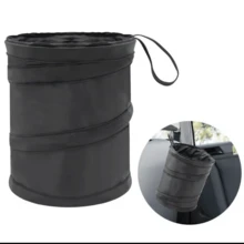 可折叠车载垃圾桶，便携式悬挂式垃圾袋，适用于汽车储物盒和内饰收纳——超轻便、防漏、防溢，适用于SUV、轿车和卡车，是公路旅行的理想伴侣，有效控制车内杂物，可放置于杯架、车门储物袋和后座，安装简便，节省空间，经久耐用，有效阻隔异味，保持车内清洁，是家庭和通勤族的理想礼物，让车内地板和座椅保持整洁。 - 黑色 - 查看 11