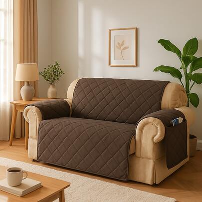 Mr Dias Capa Protetora Para Sofá Varios Tamanhos Matelada Com Porta Objetos Ao Lado Face Unica