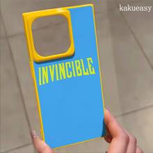 Un teléfono con un diseño de letras azules y un patrón de bloques, compatible con los modelos 16 Pro, 16, 15 Pro, 14, 14 Plus, 13, 13 Pro, 12 Pro y 12 Pro, ofrece una cobertura completa a prueba de golpes con una gran apertura, un marco elegante y brillante y un diseño mejorado. - Negro - Ver 6
