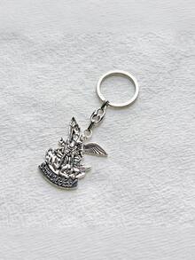 1 Móc khóa Tổng lãnh thiên thần St. Michael - Mặt dây chuyền Thiên thần hộ mệnh của trường đại học, Thích hợp cho phụ kiện xe hơi, túi xách và ba lô, Phụ kiện móc khóa hợp kim kẽm thanh lịch, Thích hợp cho mọi mùa Phụ kiện túi xách Dây đeo có giá đỡ ID Phụ kiện xe hơi Móc khóa túi - bạc - Xem 2