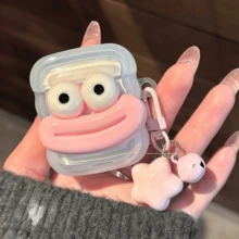 1 个可爱香肠嘴耳机盒，兼容 Pro3/Pro2/1、AirPods2/3/Pro、AirPods4，情侣/好友礼物