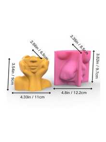 Silicone Girl Face Vase Mold With Hands On Cheeks – Resin, Plaster & Cement Casting Mould For DIY Flower Pot, Pen Holder, Home Decor Crafts