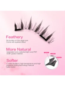 1 Cặp Lông Mi Giả Từ Tính Lông Mi Giả Fox Eyelash Tự Nhiên Mi Giả Từ Tính Dài Tự Nhiên Không Cần Keo Dán Bộ Nối Mi Giả Có Thể Tái Sử Dụng Kèm Dụng Cụ Gắn Mi Không Cần Keo Dán Và Không Cần Tẩy Trang Mi Dễ Dàng Sử Dụng Thích Hợp Sử Dụng Hàng Ngày - lông mi mềm mại - Xem 4