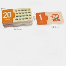 Puzzle Edukasi Anak dengan Angka & Huruf, Pencocokan Angka & Huruf 1-20 untuk Mengenali Matematika, 26 Kata Alfabet, Cocok untuk Anak Laki-laki dan Perempuan, Interaksi Orang Tua-Anak, Mainan Belajar Angka & Huruf - MultiWarna - View 5