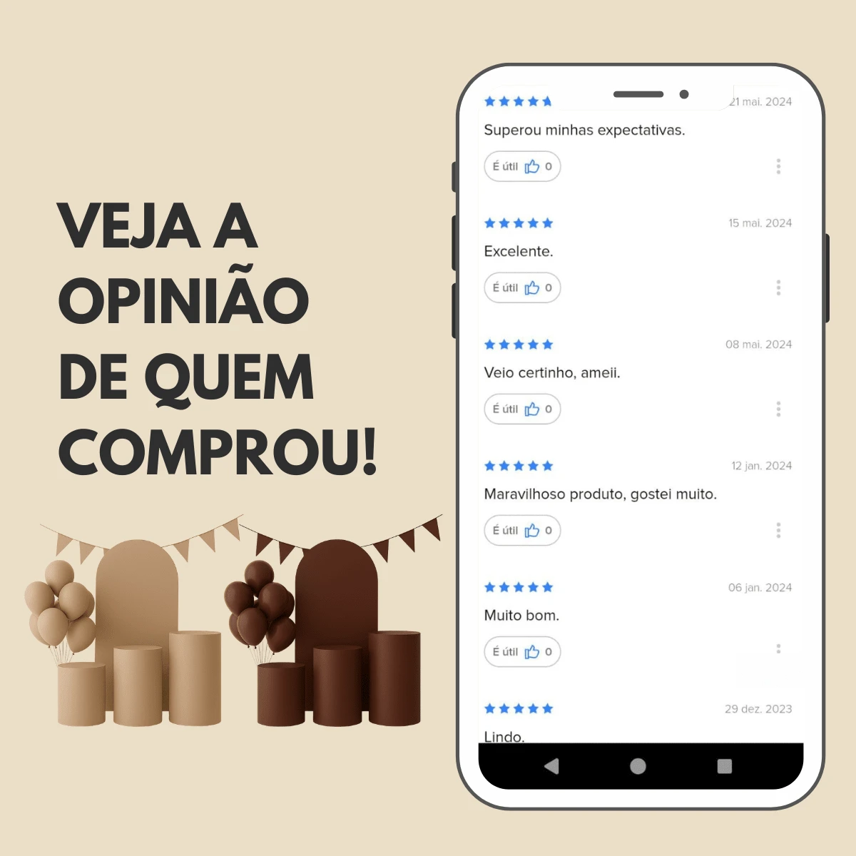 Kit 4 Peças Capa Painel Romano Dupla Face E Trio De Capas Cilindros De Malha Gel Ajustável Veste Fácil - Avelã - Visão 7