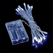 1pc 3 Meters 20 Bulbs Fairy Lights, Battery Powered Decorative Lights For Christmas, Halloween, Spring Festival, Eid, Indoor Decoration, Wedding & Party