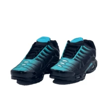 Men Sneakers - 黑色和綠松石色 - 查看 2