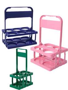 Cirelle 1 件复古风格便携式啤酒篮，可容纳 2/4/6 瓶，可折叠酒架，啤酒架，啤酒瓶架桶架，咖啡奶茶便携式储物篮，适用于日常使用和派对用品，啤酒节必备