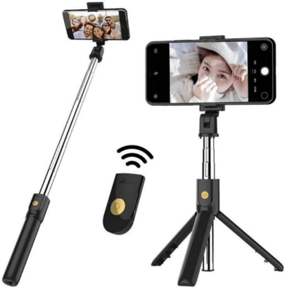 H'maston ZP-20 Pau De Selfie Retrátil Bluetooth Celular Bastão De Selfie E Tripe Controle Bluetooth