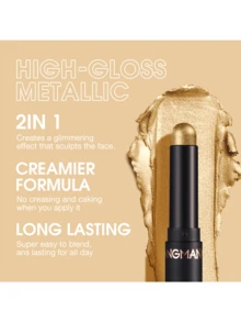 LANGMANNI 8 Colors Eyeshadow Stick Set Matte Professional Bright-Colored Contouring And Highlight Eyeshadow Stick, Cream Waterproof Long Lasting High Pigmented Eye Shadow. - 8 Colors - 查看 3