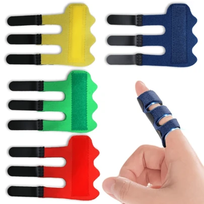 Upgraded Finger Straightening Kit: 4 Trigger Finger Supports With 3 Adjustable Straps For Comprehensive Finger Care