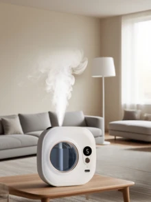 جهاز نشر العطور المنزلي، جهاز أروماثيرابي قابل للشحن، رذاذ أروماثيرابي كهربائي قابل للتثبيت على الحائط، مع إضاءة محيطة ملونة. يحتوي على 5 أوضاع عمل قابلة للتعديل و6 روائح أروماثيرابي للاختيار منها. الروائح طازجة وطبيعية، ويمكن وضعه في غرفة النوم أو غرفة المعيشة أو المكتب أو الحمام