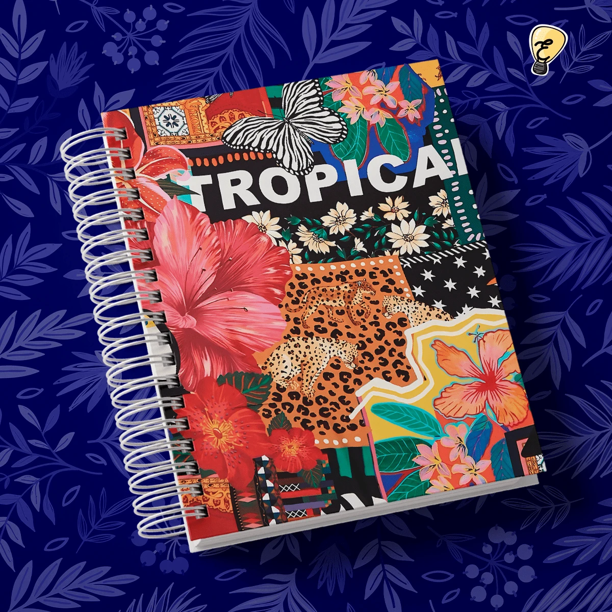 2026 Planner, Tropical Floral Prints, 216 Pages (108 Sheets), 2 Days Per Page, A5 Size. - 4 - Xem 1