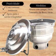 Aluminum Censer Incense Burner Smoker - Multicolor - View 5