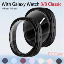 1pc Soft TPU Protective Case + Screen Protector, Full-Body Protection Frame, Compatible With Samsung Galaxy Watch 8 40mm/44mm For Men And Women, Soft TPU Panel Full-Body Protection Frame, Compatible With Samsung Galaxy Watch 8 Smartwatch Accessories - Black - View 2