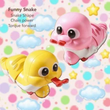 Brinquedo de Corda Cobra Fofa em Forma de Desenho Animado Engraçado, Cobra Falsa Pequena de Torção, Exercício para Bebê Engatinhar