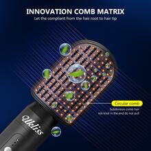 7 合 1 吹风机刷吹风机刷 110000 RPM 热风刷造型器自动空气卷发器适用于卷发扭转多功能造型器专业 Lonic 旅行美发造型工具热刷造型器头发空气造型器