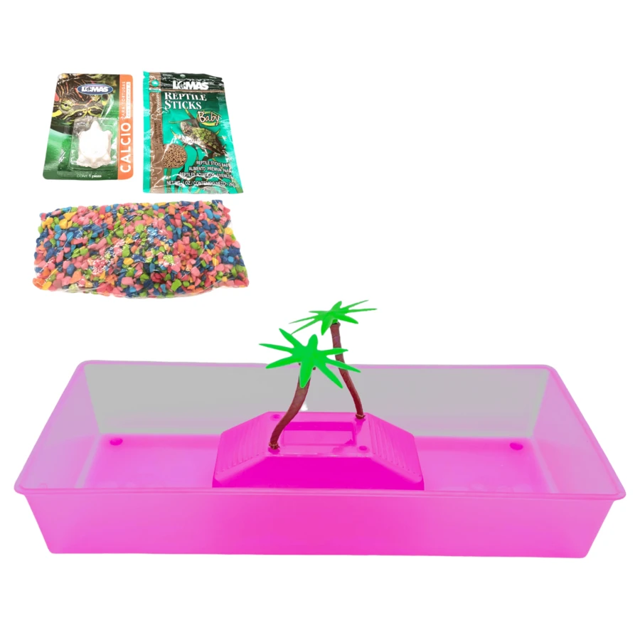 Extra Long Turtle Tank 2 Palm Trees Various Colors - 紫色 - 查看 1