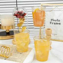 10 Oz 50 PCS Gold Glitter Plastic Cups, Gold Rimmed Disposable Wine Glasses Disposable Glitter Cups, Elegant Plastic Cocktail Glasses, Gold Rimmed Plastic Cups, Fancy Party Cups For Wedding, Birthday, Holiday - Vàng Flash 10 oz - Xem 8