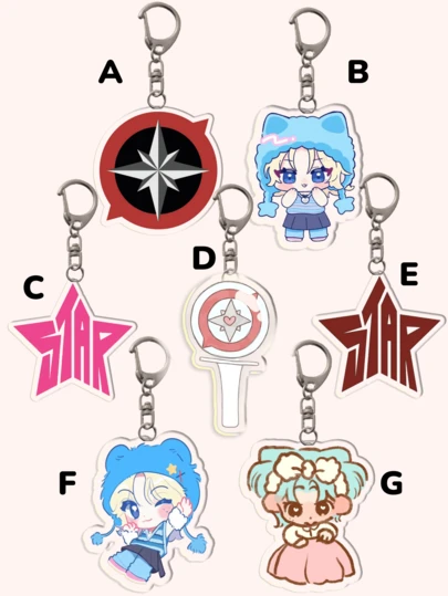 1pc Acrylic Cute Keychain - Felix Cartoon Design, Perfect For Stay, K-Pop Fans, Bag Charm, Phone Accessories, Back To School, Concert Souvenirs. Also An Ideal Gift For Boyfriend, Girlfriend, Family, Teacher, Party Favors And Nursing Students. With ID Card Holder, Car Accessories, Bag Pendant.